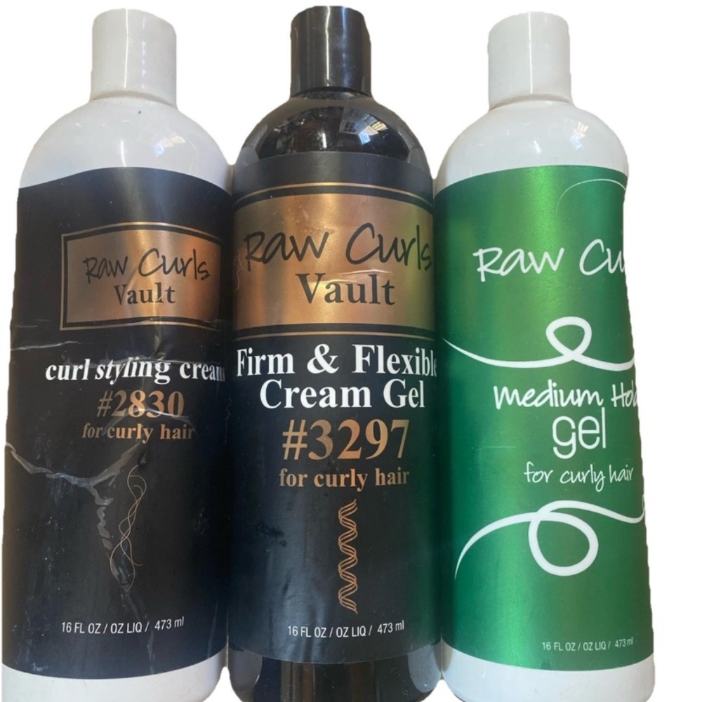 Raw Curls Lot Of 3 $150 Value HTF Retired Product Unopened Bottles Immed SHIP